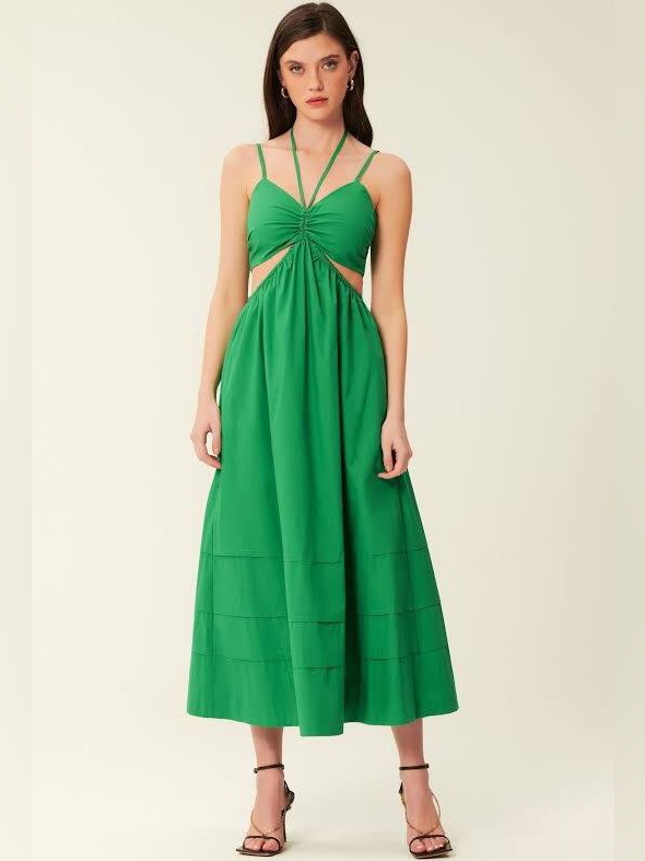 Nicholas Baylee Cut Out Ruched Dress